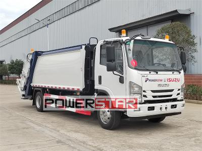 Isuzu 4HK1 engine recycling rear loader garbage truck