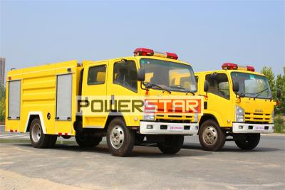 Isuzu ELF dry powder nitrogen fire truck