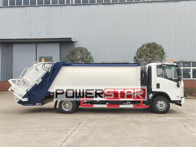Isuzu 4HK1 engine recycling rear loader garbage truck