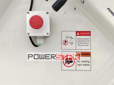 Isuzu 4HK1 engine recycling rear loader garbage truck