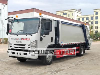 Isuzu 4HK1 engine recycling rear loader garbage truck