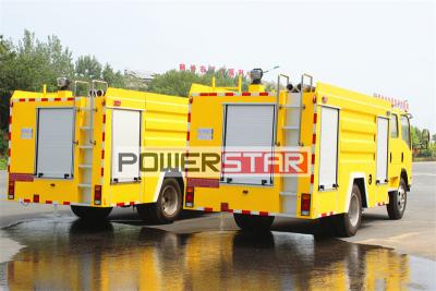 Isuzu ELF dry powder nitrogen fire truck