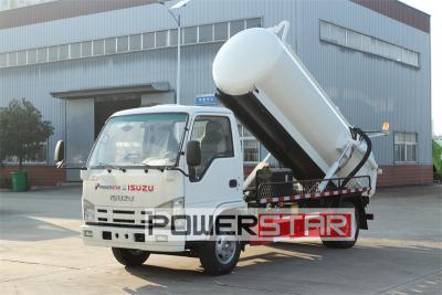 Isuzu 3 cbm pressure vacuum suction truck
