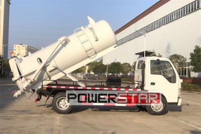 Isuzu 3 cbm pressure vacuum suction truck