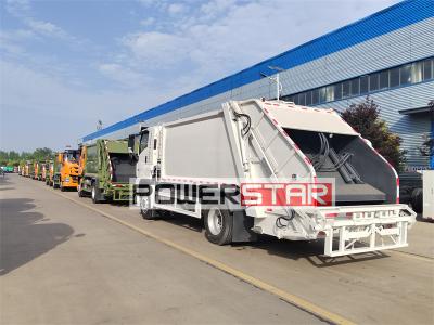 Isuzu 6HK1 engine rear loader garbage truck