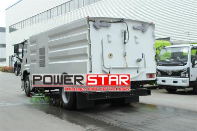 Isuzu 10,000 liters truck mounted vacuum road sweeper