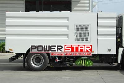 Isuzu 10,000 liters truck mounted vacuum road sweeper