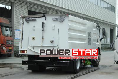 Isuzu 10,000 liters truck mounted vacuum road sweeper