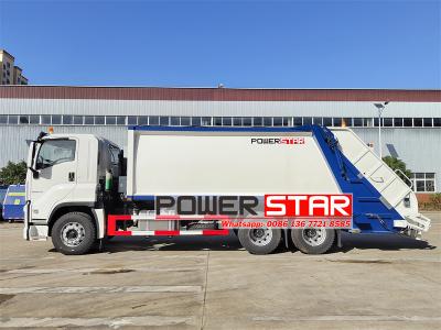 Isuzu giga 6UZ1 engine rear loader recycling truck
