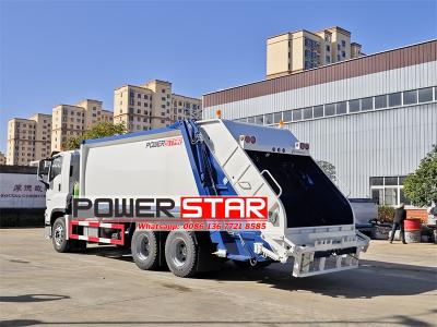 Isuzu giga 6UZ1 engine rear loader recycling truck