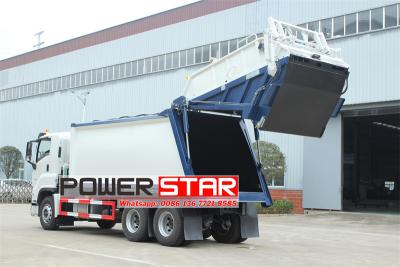 Isuzu giga 6UZ1 engine rear loader recycling truck