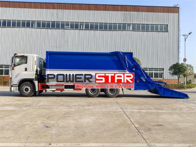 Philippine Isuzu 10 wheel rear loader garbage truck