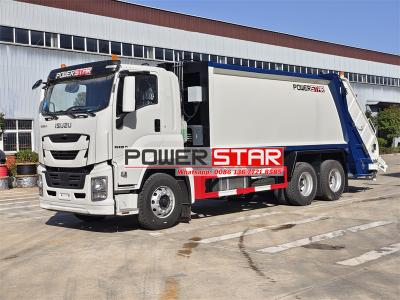 North America Isuzu 10 wheel rear loader garbage truck