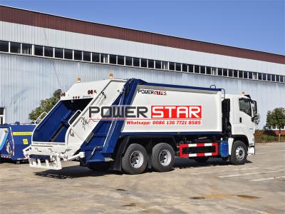 North America Isuzu 10 wheel rear loader garbage truck