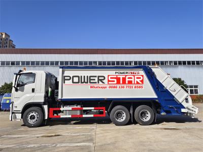 North America Isuzu 10 wheel rear loader garbage truck