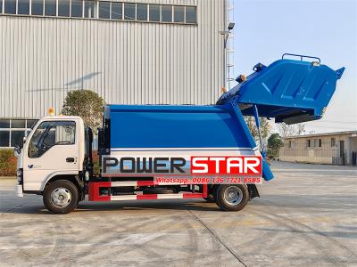 Isuzu 8 cbm split rear loader garbage truck