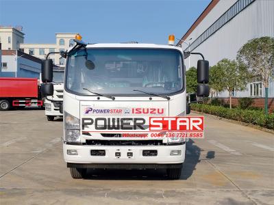 Isuzu NPR recycling rear loader garbage truck