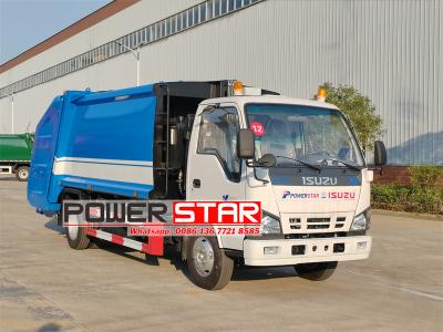 Isuzu 8 cbm split rear loader garbage truck