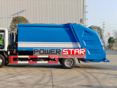 Isuzu 8 cbm split rear loader garbage truck