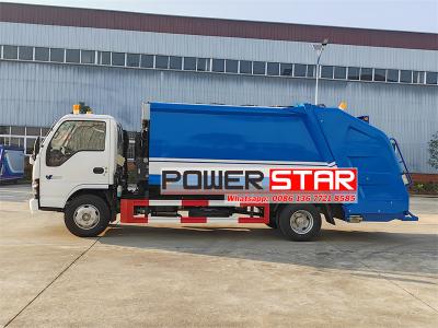 Isuzu 8 cbm split rear loader garbage truck