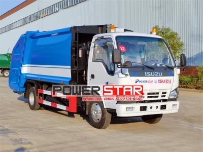 Isuzu 8 cbm split rear loader garbage truck