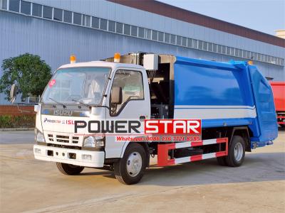 Isuzu 8 cbm split rear loader garbage truck