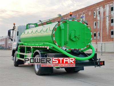 Isuzu 8,000 liters gully sucker vacuum truck