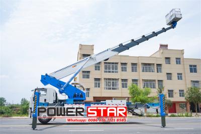 Isuzu truck mounted 45 m aerial work platform