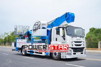 Isuzu truck mounted 45 m aerial work platform