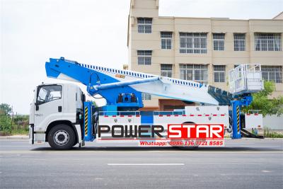 Isuzu truck mounted 45 m aerial work platform