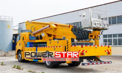 Albania Isuzu high platform truck with insulated bucket