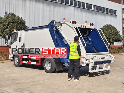 Isuzu EVM600 electric rear load compactor truck