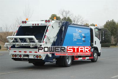 Isuzu NPR ELF automatic refuse service rear loader