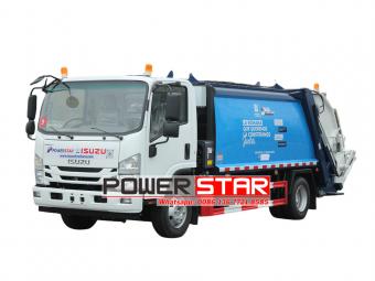Isuzu NPR ELF automatic refuse service rear loader