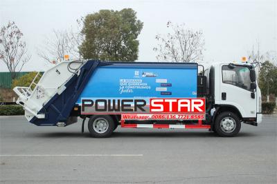 Isuzu NPR ELF automatic refuse service rear loader