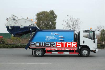 Isuzu NPR ELF automatic refuse service rear loader