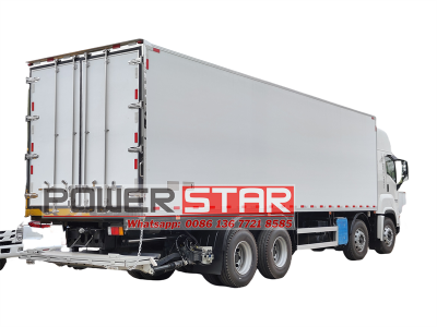 Isuzu commercial refrigerated box truck