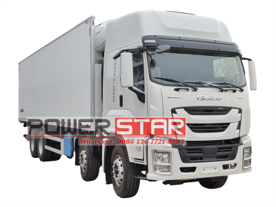 Isuzu commercial refrigerated box truck
