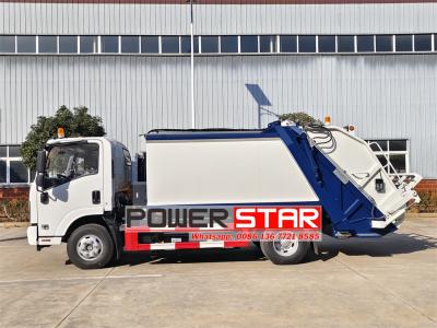 ISUZU 6CBM electric garbage compactor truck for sale