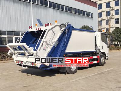 ISUZU 6CBM electric garbage compactor truck for sale