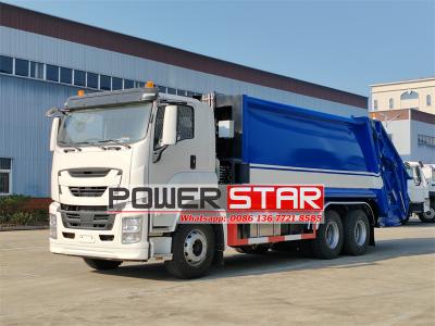 Isuzu GIGA heavy 22cbm solid waste compactor truck
