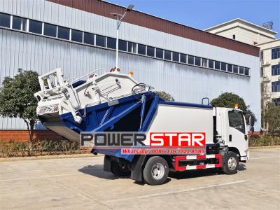 ISUZU 6CBM electric garbage compactor truck for sale