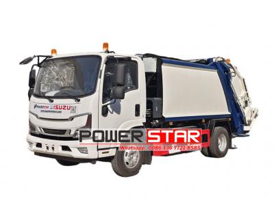 ISUZU 6CBM electric garbage compactor truck for sale