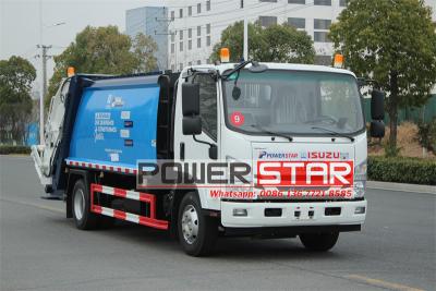 Isuzu 8 cbm trash truck compactor truck