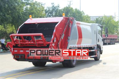 Isuzu NPR 10yard solid waste compactor vehicle