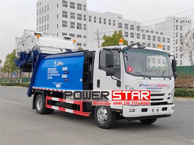 Isuzu NPR republic service rear loader