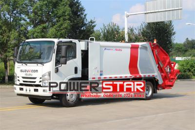 Isuzu NPR 10yard solid waste compactor vehicle