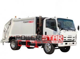 Isuzu 10 cbm garbage compactor truck