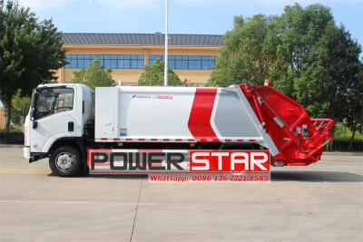 Isuzu NPR 10yard solid waste compactor vehicle