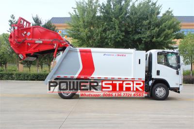 Isuzu NPR 10yard solid waste compactor vehicle